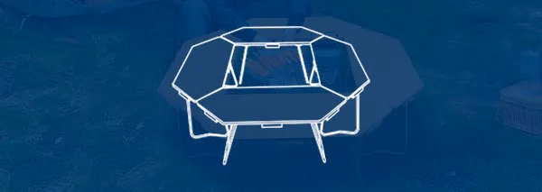 木製キャンプテーブル