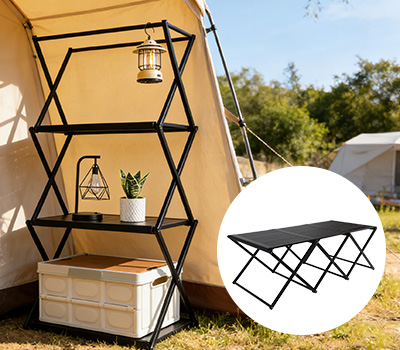 キャンプテーブルのひととき