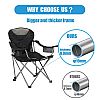 Quad Camping-Klappstuhl mit Armlehne - 60C05U