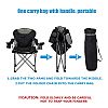 Quad Camping-Klappstuhl mit Armlehne - 60C05U