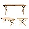 Wood and Bamboo Camping Table - 60C10A