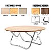 Camping Folding Round Bamboo Wood Table - 60C14J
