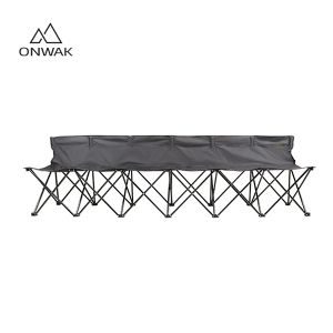 折りたたみ式スチールマルチパーソンフットボールキャンプチェア卸売