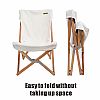 휴대용 나무 캠핑 의자 - 60C01O